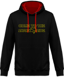 Sweat Homme Come to the shark side - Noir / Capuche rouge