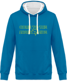 Sweat Homme Come to the shark side - Turquoise / Capuche blanche