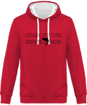 Sweat Homme Come to the shark side - Fuchsia / Capuche blanche