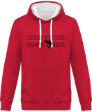 Sweat Homme Come to the shark side - Fuchsia / Capuche blanche