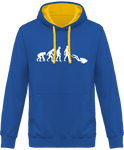 Sweat Homme Evolution - Bleu / Capuche jaune