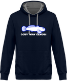 Sweat Homme Goby Wan Kenobi - Bleu marine / Capuche grise