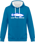 Sweat Homme Goby Wan Kenobi - Bleu / Capuche blanche