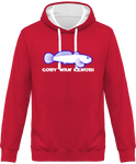 Sweat Homme Goby Wan Kenobi - Fuchsia / Capuche blanche