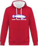 Sweat Homme Goby Wan Kenobi - Fuchsia / Capuche blanche