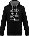 Sweat Homme Divers know - Noir / Capuche grise