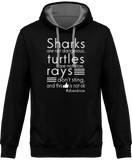 Sweat Homme Divers know - Noir / Capuche grise