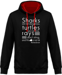 Sweat Homme Divers know - Noir / Capuche rouge