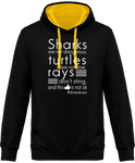 Sweat Homme Divers know - Noir / Capuche jaune