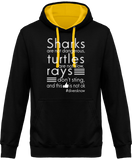 Sweat Homme Divers know - Noir / Capuche jaune