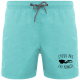 Short de Bain Homme J'peux pas, j'ai plongée - Turquoise