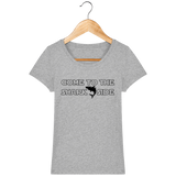 T-Shirt Femme Come to the Shark Side - Gris chiné