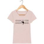 T-Shirt Femme Come to the Shark Side - Rose poudré chiné