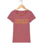 T-Shirt Femme Come to the Shark Side - Framboise chiné