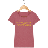 T-Shirt Femme Come to the Shark Side - Framboise chiné