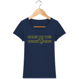 T-Shirt Femme Come to the Shark Side - Bleu nuit chiné