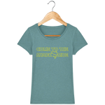 T-Shirt Femme Come to the Shark Side - Vert eucalyptus chiné