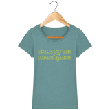 T-Shirt Femme Come to the Shark Side - Vert eucalyptus chiné