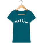 T-Shirt Femme Evolution - Bleu canard