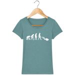 T-Shirt Femme Evolution - Vert eucalyptus chiné