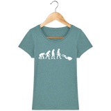 T-Shirt Femme Evolution - Vert eucalyptus chiné