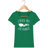 T-Shirt Femme J'peux pas j'ai plongée - Vert