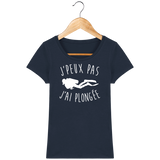 T-Shirt Femme J'peux pas j'ai plongée - Bleu marine