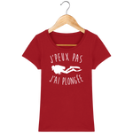 T-Shirt Femme J'peux pas j'ai plongée - Rouge