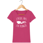 T-Shirt Femme J'peux pas j'ai plongée - Rose fuchsia