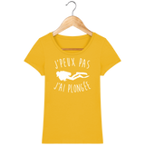 T-Shirt Femme J'peux pas j'ai plongée - Jaune