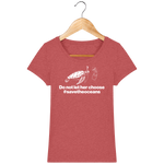 T-Shirt Femme Save the Oceans - Rouge chiné