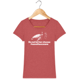 T-Shirt Femme Save the Oceans - Rouge chiné