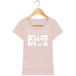 T-Shirt Femme Shut Up and Dive - Rose poudré chiné