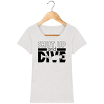 T-Shirt Femme Shut Up and Dive - Gris clair chiné