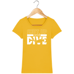 T-Shirt Femme Shut Up and Dive - Jaune