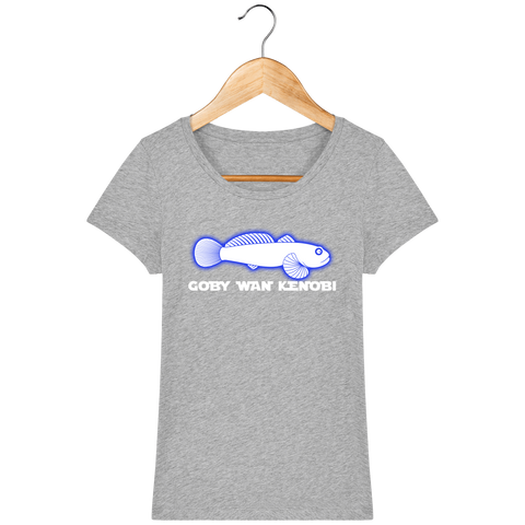 T-Shirt Femme Goby Wan Kenobi - Gris chiné