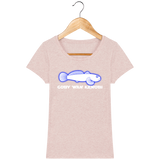 T-Shirt Femme Goby Wan Kenobi - Rose poudré chiné