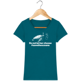 T-Shirt Femme Save the Oceans - Bleu canard