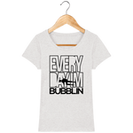 T-Shirt Femme Everyday I'm Bubblin - Gris clair chiné