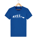 T-Shirt Homme Evolution - Bleu roi chiné