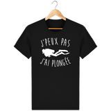 T-Shirt Homme J'peux pas j'ai plongée - Noir