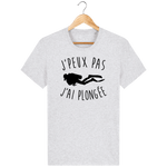 T-Shirt Homme J'peux pas j'ai plongée - Gris clair chiné