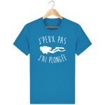 T-Shirt Homme J'peux pas j'ai plongée - Bleu azur