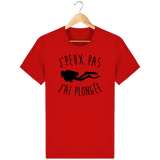 T-Shirt Homme J'peux pas j'ai plongée - Rouge