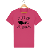 T-Shirt Homme J'peux pas j'ai plongée - Rose