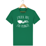 T-Shirt Homme J'peux pas j'ai plongée - Vert