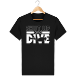 T-Shirt Homme Shut Up and Dive - Noir