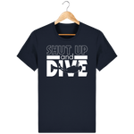 T-Shirt Homme Shut Up and Dive - Bleu marine