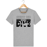 T-Shirt Homme Shut Up and Dive - Gris chiné