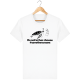 T-Shirt Homme Save the Oceans - Blanc